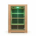 2 Person Far Infrared Sauna with Smart APP Control, 2000W Low EMF Wooden Infrared Sauna Room for Home, 8 Carbon Mica Heating Panels Wellness Sauna, Canadian Hemlock Indoor Spa for Home Relaxation