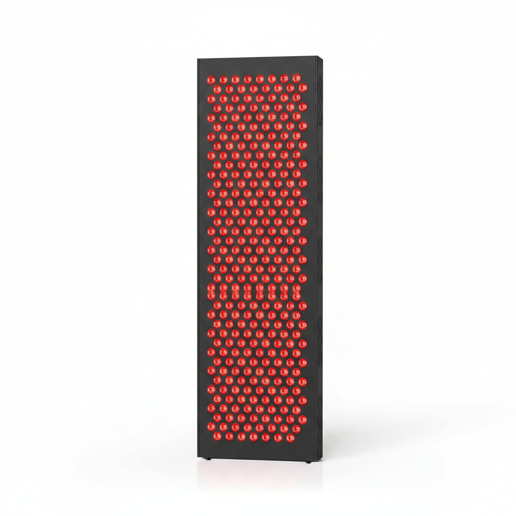 Red Light Therapy Box, 5In1 LED with 630-660-810-830-850, Metal Case, 3 Modes Red Light Panel with Soft Belt, 6 Timing Set - 9 Pulse Modes - 4-Level - Red Light Therapy Panel for Body