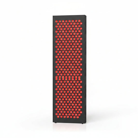 Red Light Therapy Box, 5In1 LED with 630-660-810-830-850, Metal Case, 3 Modes Red Light Panel with Soft Belt, 6 Timing Set - 9 Pulse Modes - 4-Level - Red Light Therapy Panel for Body